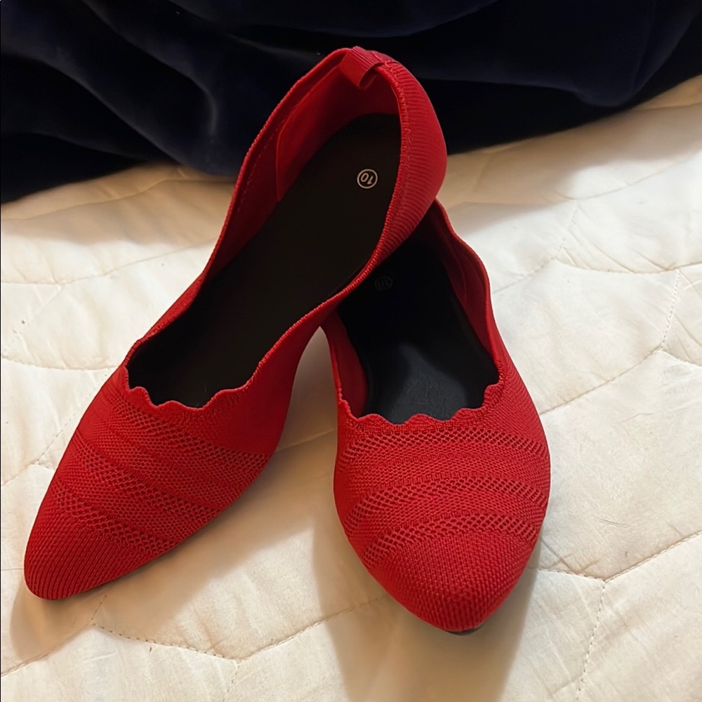 Stylish Red Women's Flats